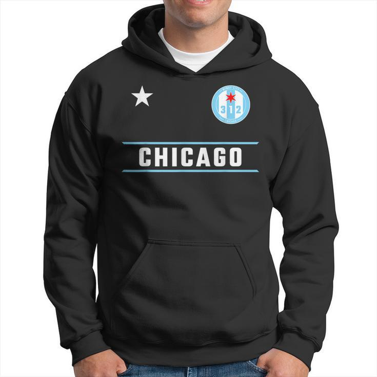 Chicago Windy City Designer Badge With Iconic 312 Area Code  Hoodie