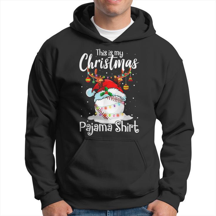 This Is My Christmas Baseball-Pyjama Für Mama Frauen Mädchen Hoodie