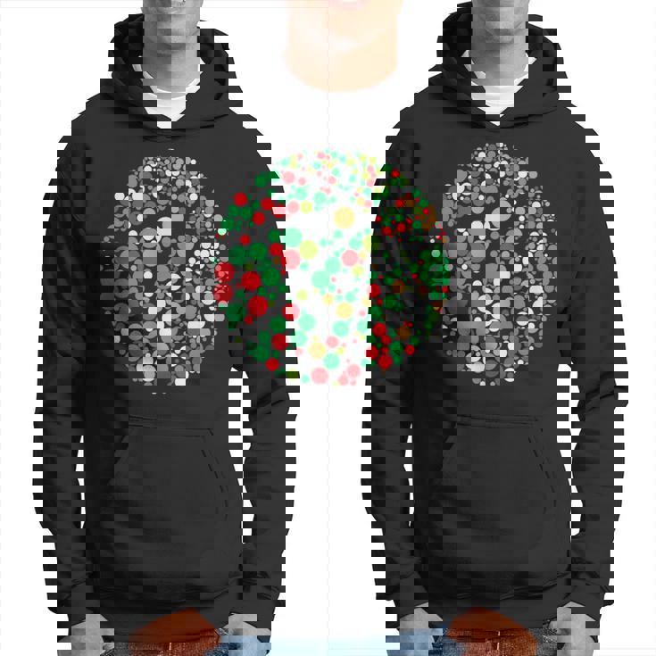 Christmas Basketball Ball Santa Hat Xmas Sport Polka Dot Day V5 Men Hoodie Graphic Print Hooded Sweatshirt
