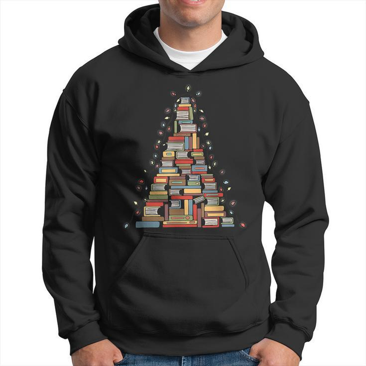 Christmas Library Tree Librarian Book Lover V4 Men Hoodie