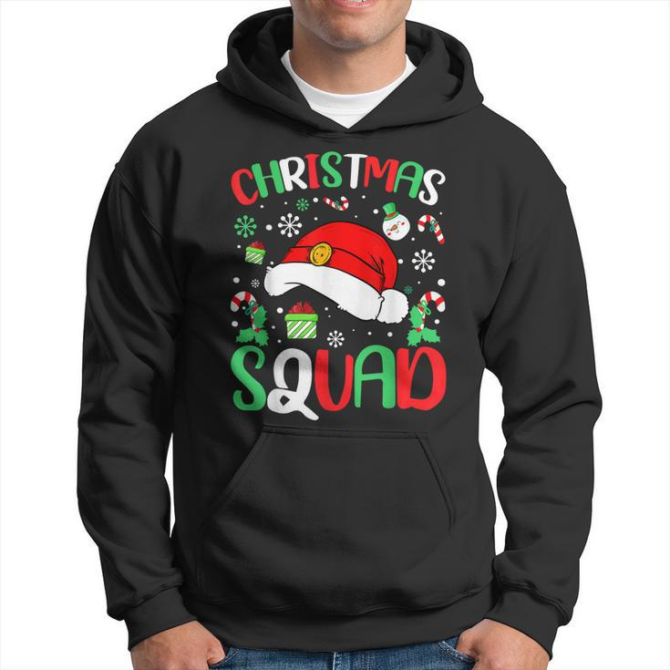 Christmas Squad Family Group Matching Christmas Party Pajama  Men Hoodie Graphic Print Hooded Sweatshirt