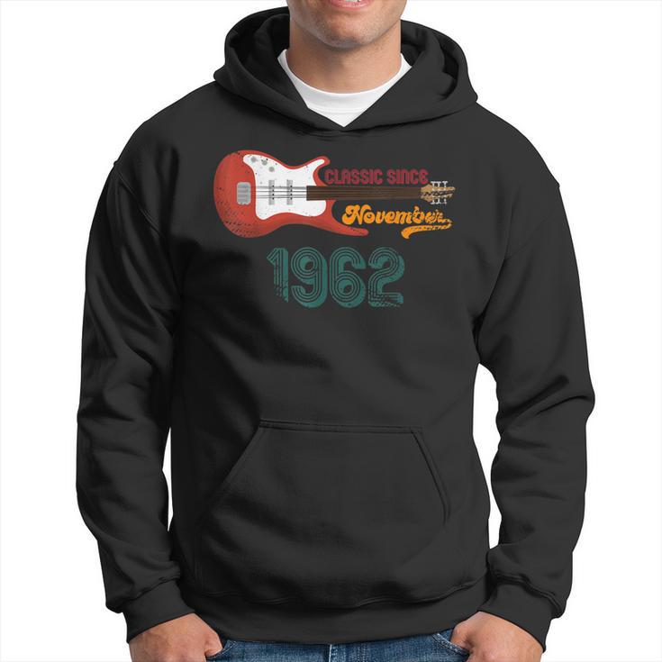 Classic Since November 1962 61 Geburtstag Gitarrenliebhaber Hoodie