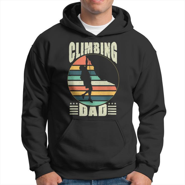 Climbing Dad Expert Mountain Rock Climber Father Gift Hoodie