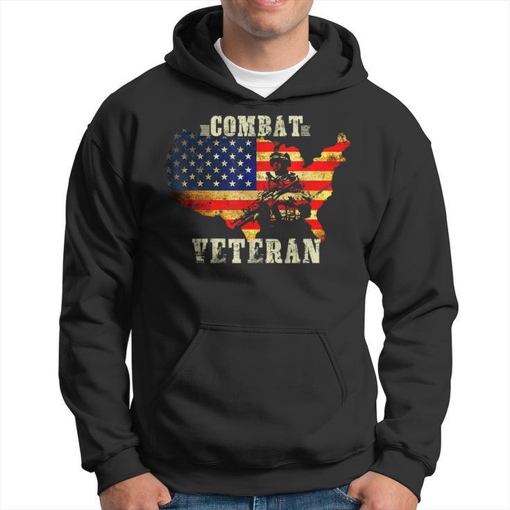 Combat Veteran Proud American Soldier Military Army Gift Hoodie