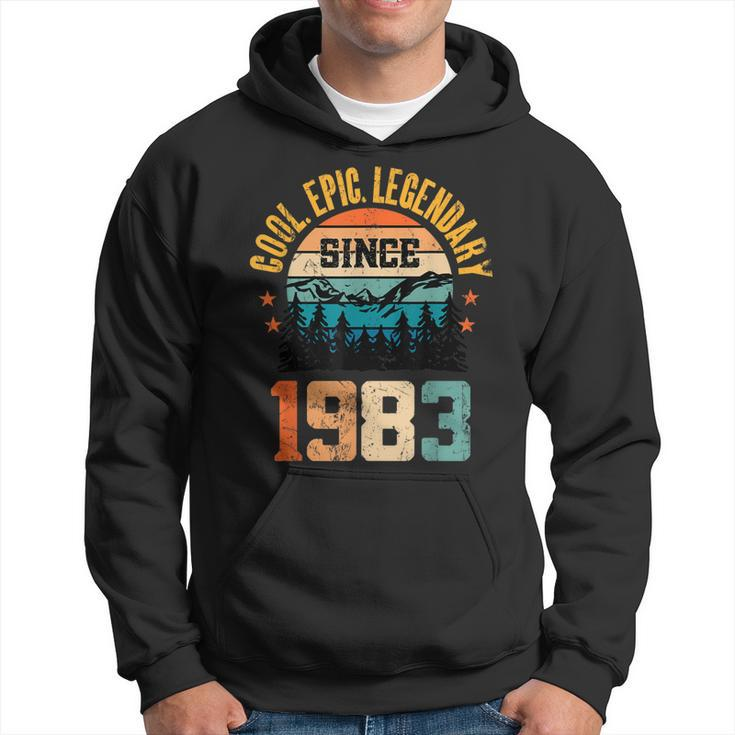 Cool Epic Legendary Since 1983 - 40Th Birthday Hoodie