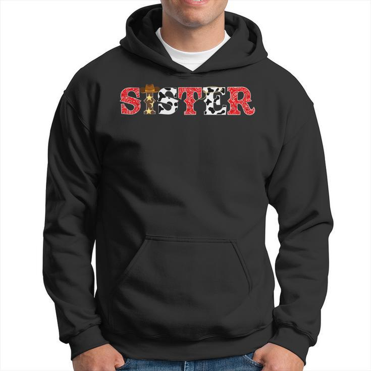 Cowboy Sister Western Rodeo Theme Kids Bday Party Matching Hoodie