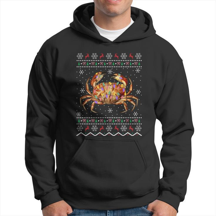 Crabs Lover Xmas Gift Ugly Crab Christmas Gift Hoodie