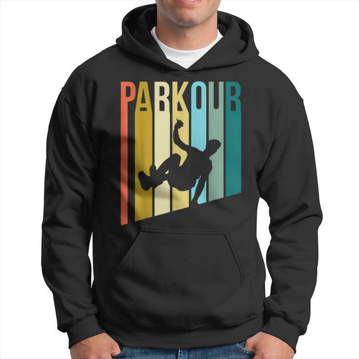 Cute Traceur Parkour Retro Traceur Freerunning Silhouette Hoodie