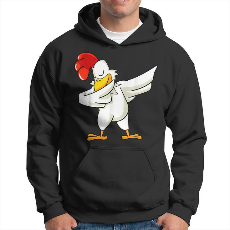 Dabbing Chicken - Rooster  | Dab Animal S Men Hoodie Graphic Print Hooded Sweatshirt