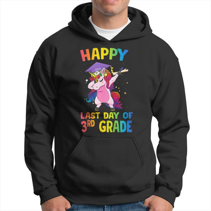 Dabbing Unicorn Happy Last Day Of 3Rd Grade Graduate Shirts Hoodie
