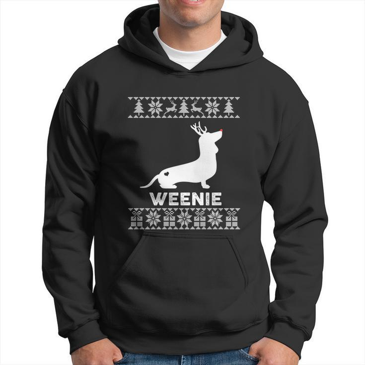 Dachshund Dog Lover Weenie Reindeer Ugly Christmas Sweater Gift Hoodie