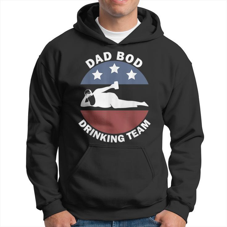 Dad Bod Drinking Team American Us Flag Vintage Fathers Day  Hoodie