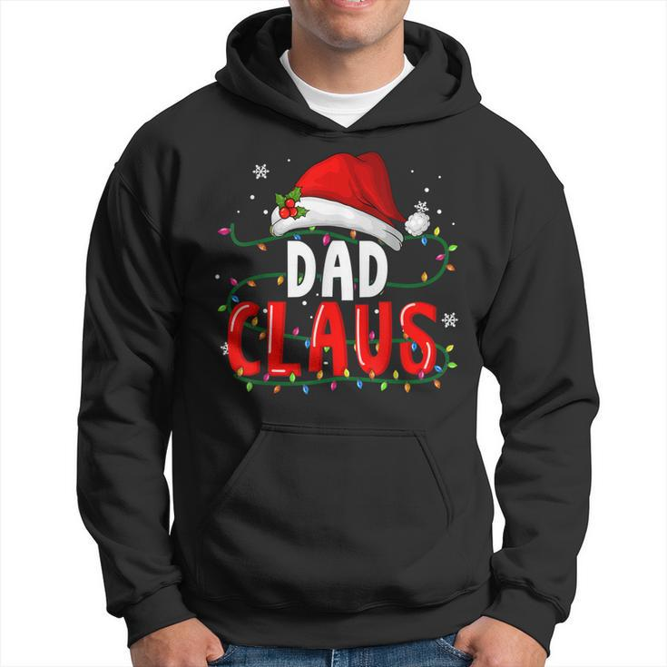 Dad Claus Christmas Famiy Matching Pajamas Team Santa Men Hoodie Graphic Print Hooded Sweatshirt