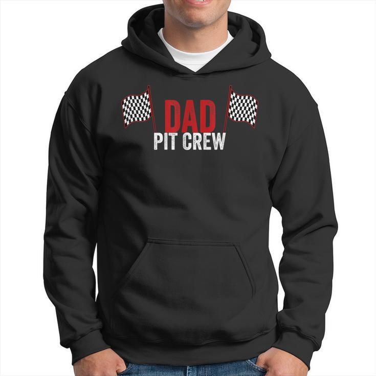 Dad Pit Crew Vintage For Racing Party Costume  Hoodie