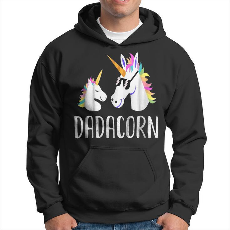 Dadacorn Unicorn Dad And Baby Fathers Day  V4 Hoodie