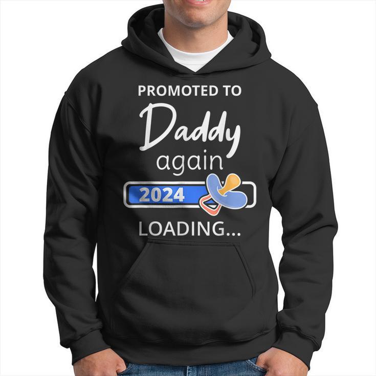 Full Daddy Again Daddy Again 2024 Loading Father To Be Promoted To Dad Hoodie | Mazezy