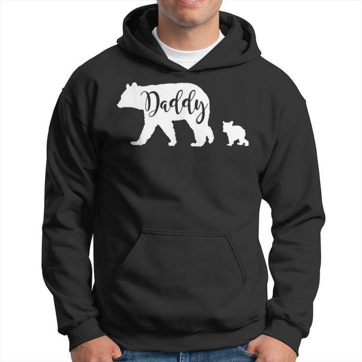 Daddy Bear With 1 One Cub Dad Father Papa Gift Hoodie