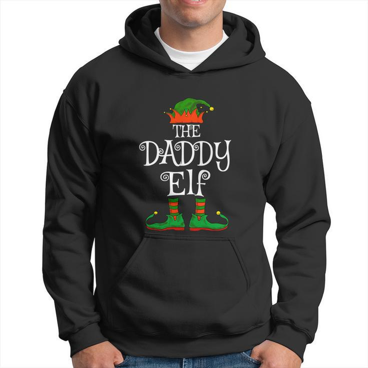Daddy Elf Family Matching Funny Christmas Pajama Dad Men Hoodie