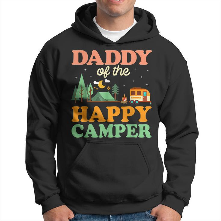 Daddy Of The Happy Camper Men 1St Bday Camping Trip Hoodie