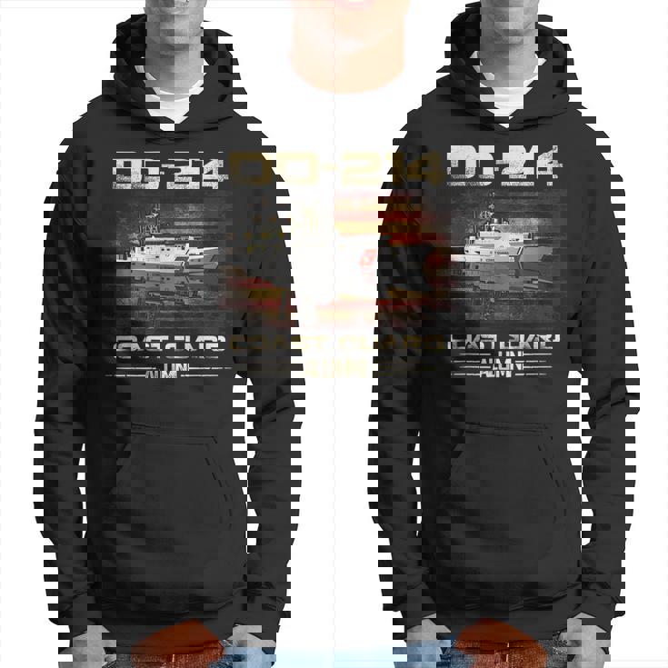 Dd-214 Us Coast Guard Uscg Alumni Men And Women Men Hoodie