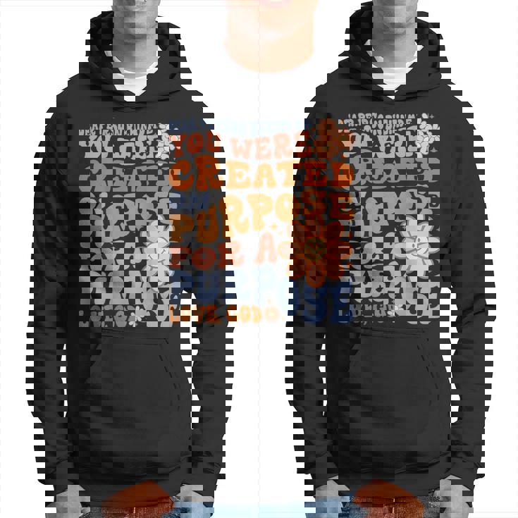 Dear Person Behind Me You Were Created On Purpose Back Print Hoodie