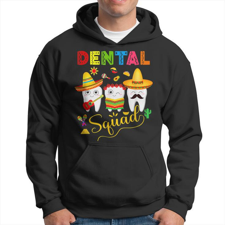 Dental Squad Cinco De Mayo Tooth Mexican Sombrero Dentist Hoodie