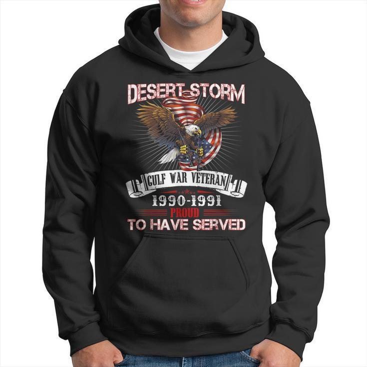 Desert Storm VeteranVeteran Proud For Fathers Day Hoodie