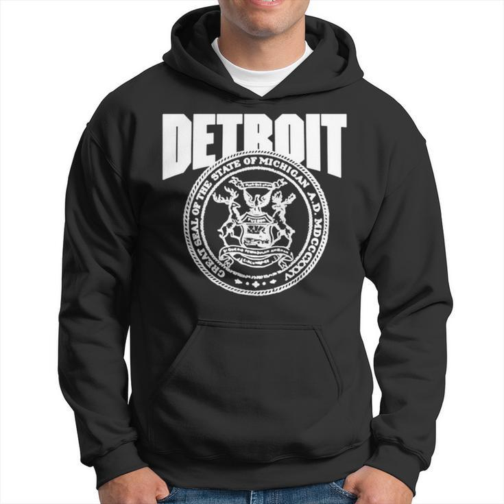 Detroit Great Seal Of The State Of Michgan Hoodie