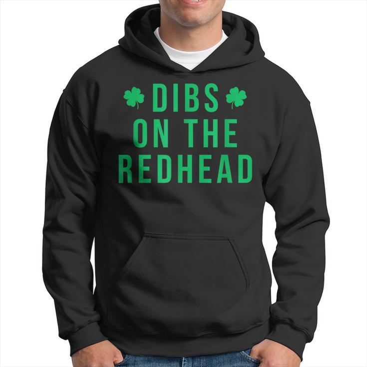 Dibs On The Redhead Shamrock St Patricks Day  Hoodie