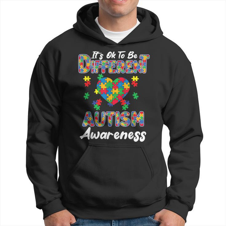 Different Autism Awareness Month Heart Puzzle Pieces Women  Hoodie