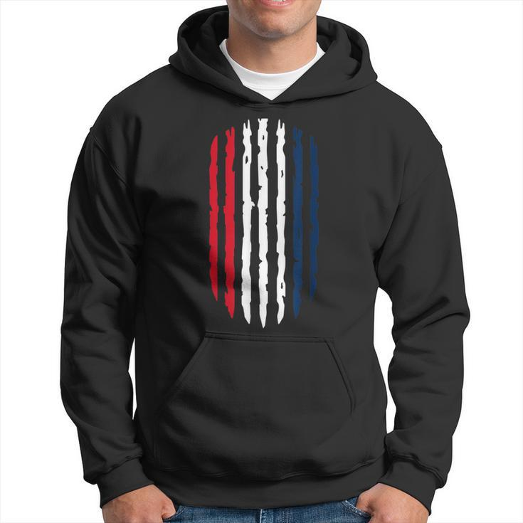 Distressed French Flag Grunge Soccer Football France Sport  Men Hoodie Graphic Print Hooded Sweatshirt