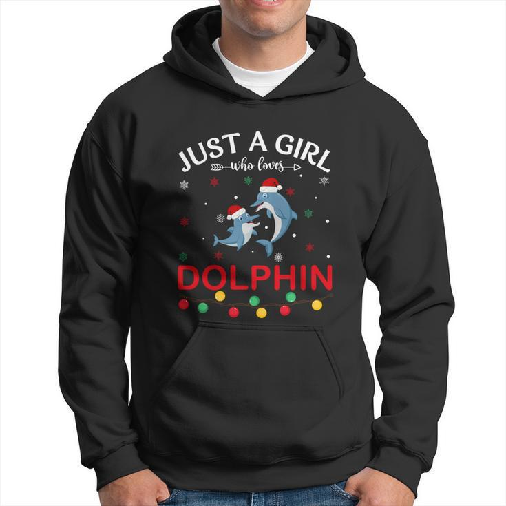 Dolphin Lovers Xmas Pajama Funny Ugly Christmas Sweater Gift Hoodie
