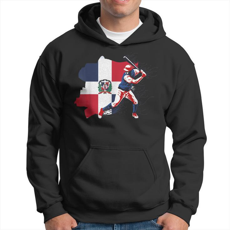 Dominican Republic Flag  Baseball Player T  Sports  Hoodie