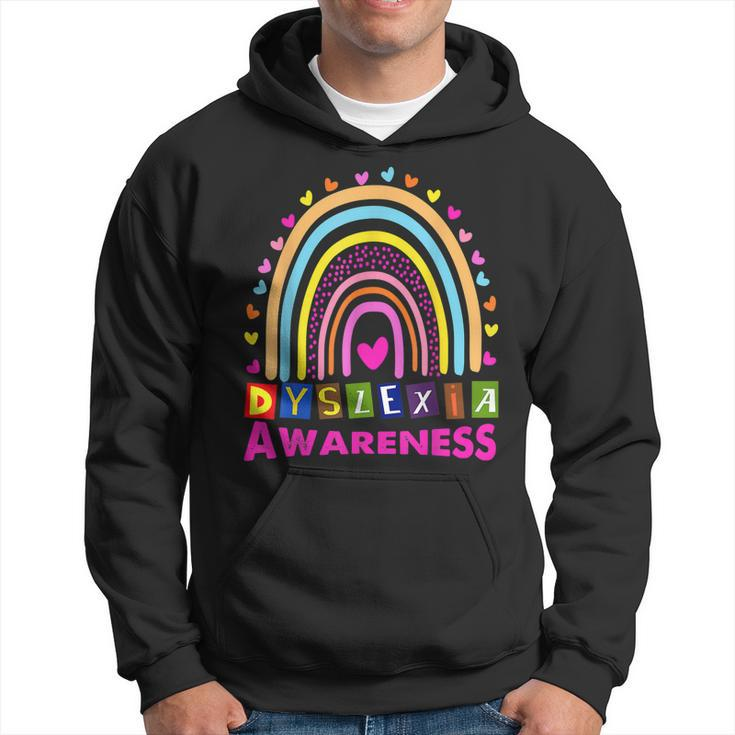 Dyslexia Awareness Month Rainbow Cute Graphic Men Hoodie