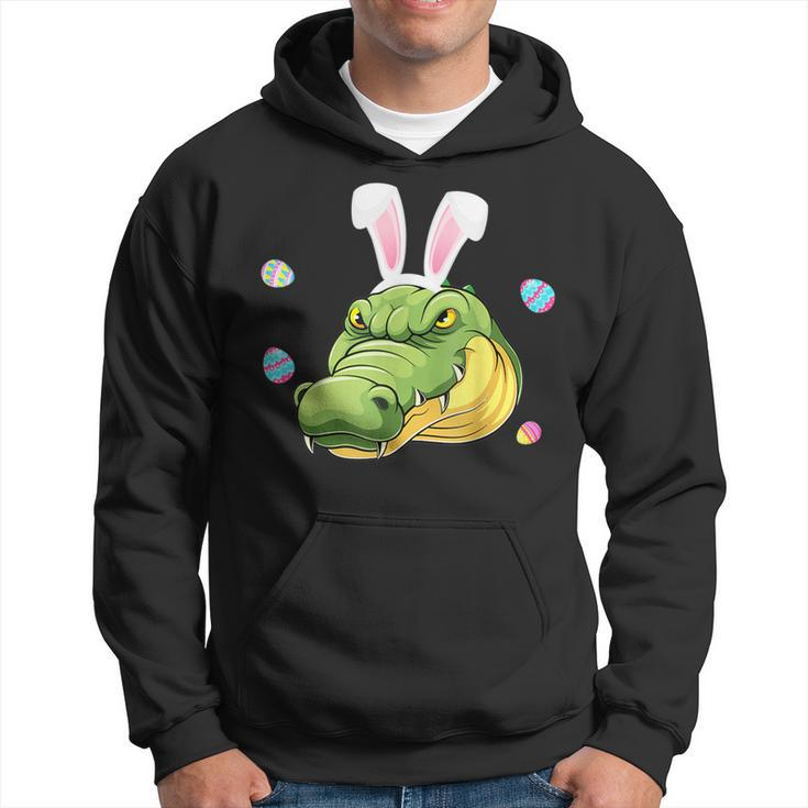 Easter Bunny Alligator Cute Face Sunglasses Hunting Eggs  Hoodie