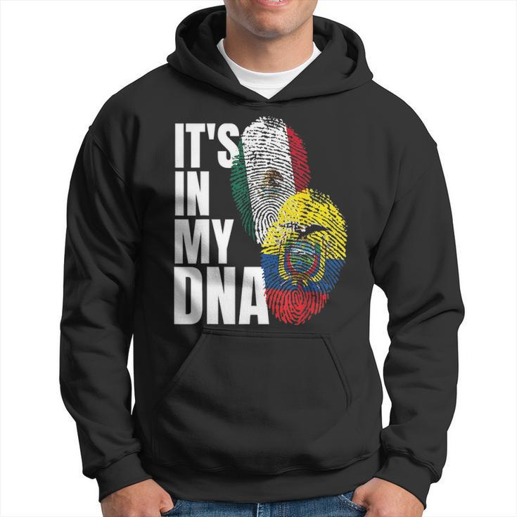 Ecuadorian And Mexican Dna Mix Flag Heritage Gift Hoodie