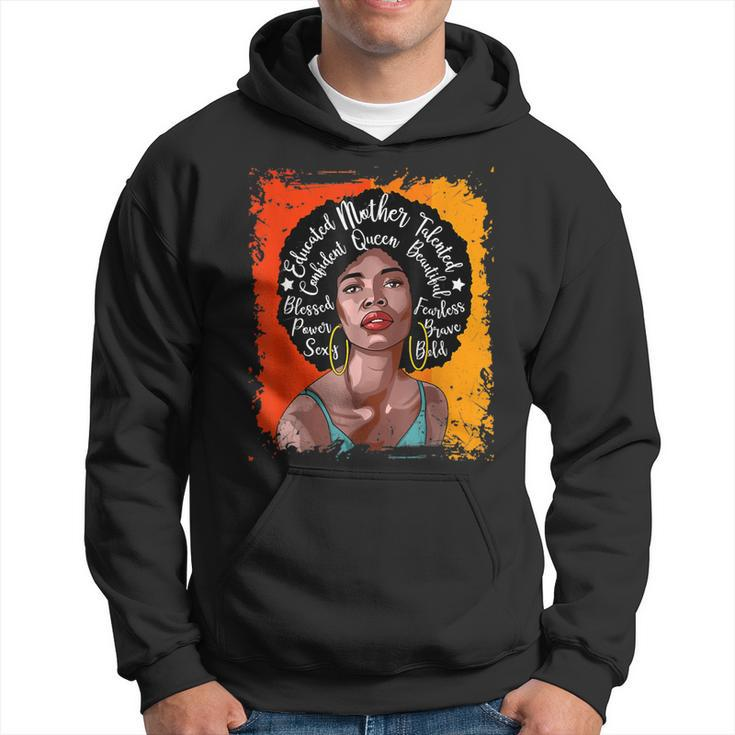 Educated Mother Talented Confident Queen Beautiful Bhm Hoodie