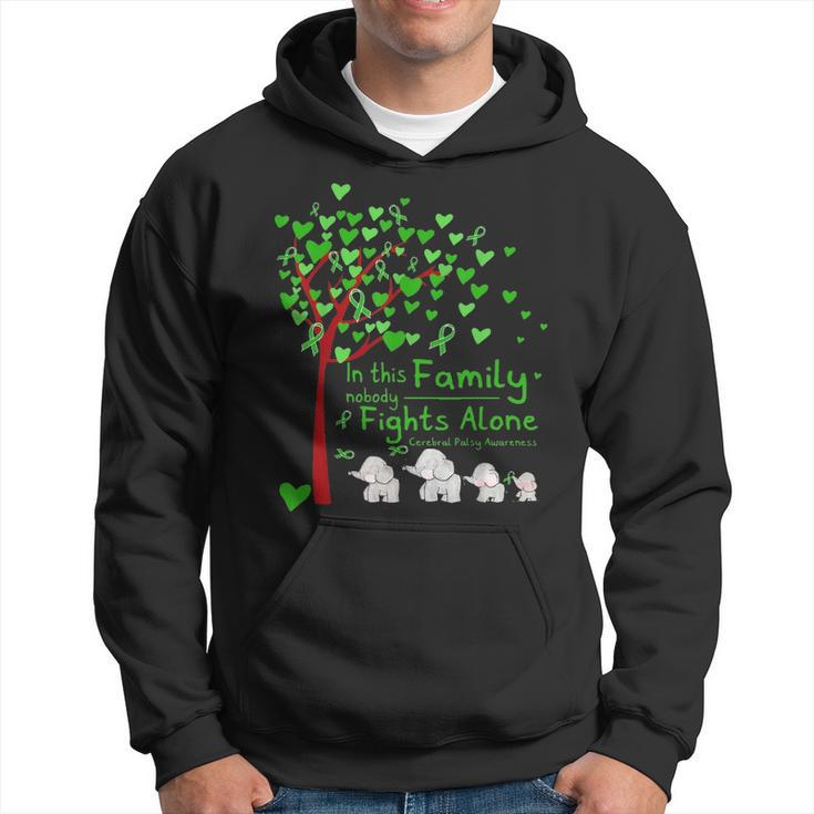 Elephant Nobody Fights Alone Cerebral Palsy Awareness Gift Hoodie