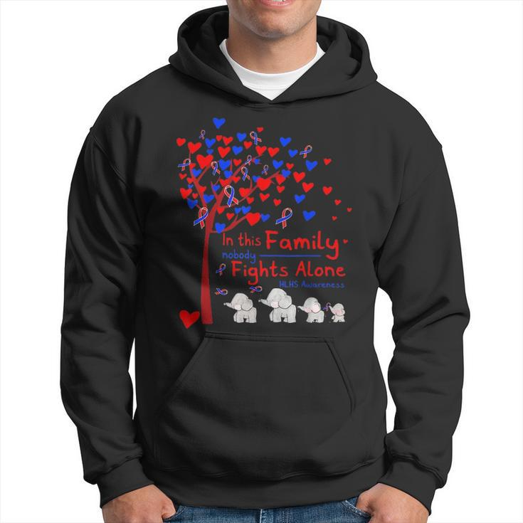 Elephant Nobody Fights Alone Hlhs Awareness Gift Hoodie