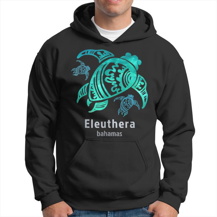 Eleuthera Bahamas Sea Blue Tribal Turtle  Men Hoodie Graphic Print Hooded Sweatshirt