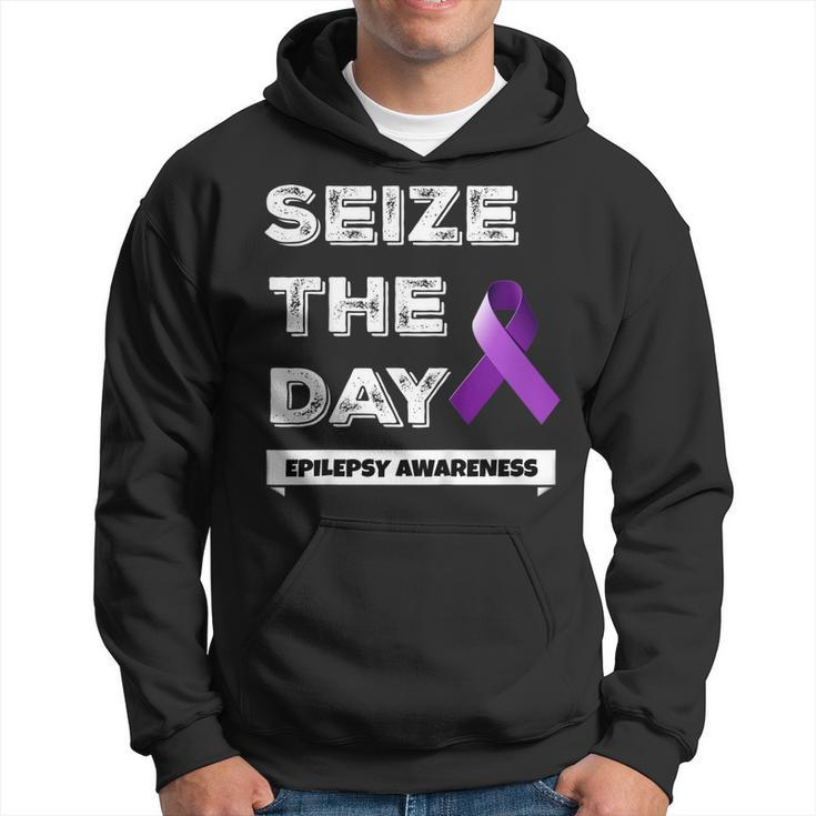 Epilepsy Awareness T Shirt Seize The Day November Purple Hoodie