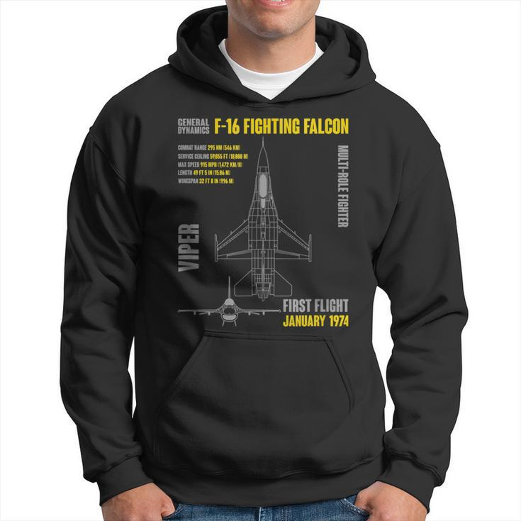 F-16 Fighting Falcon Military Aircraft Veterans Day Xmas  Hoodie