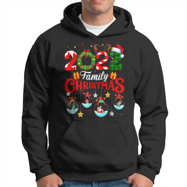 Family Christmas 2022 Merry Xmas Ball Light Garden Reindeer  V3 Men Hoodie Graphic Print Hooded Sweatshirt