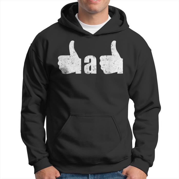 Fathers Day Thumbs Up Best Dad Ever Fathers Day Men Hoodie