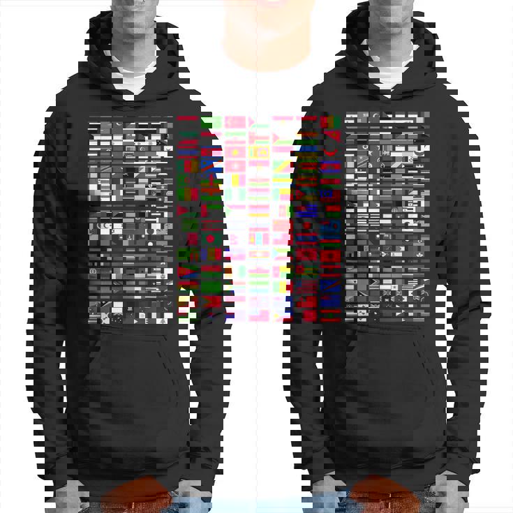 Flaggen Der Welt Spruch Geschenk Reisen Weltreise Geschenkid Hoodie