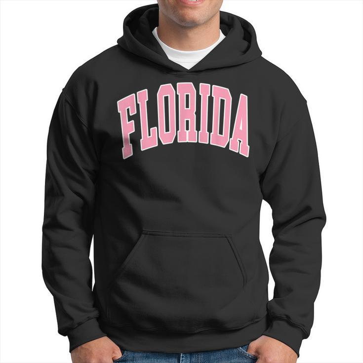 Florida Beach Preppy Pink Font  Hoodie