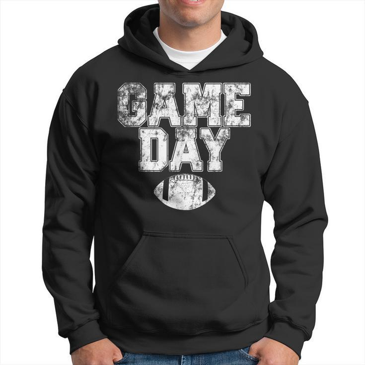 Football Day Game Vintage Distressed Graphic Mens Womens Dad  Hoodie
