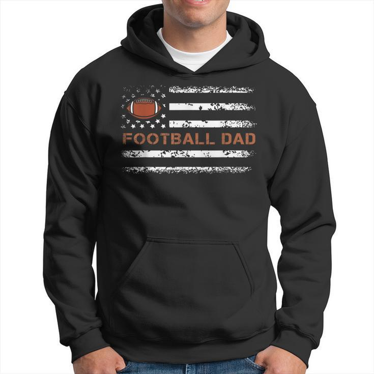Football Papa Best Dad Ever Fatherhood Daddy Fathers Day Gift For Mens Hoodie
