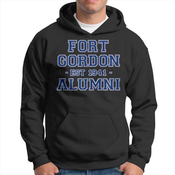 Fort Gordon Alumni College Themed Fort Gordon Army Veteran  Men Hoodie Graphic Print Hooded Sweatshirt