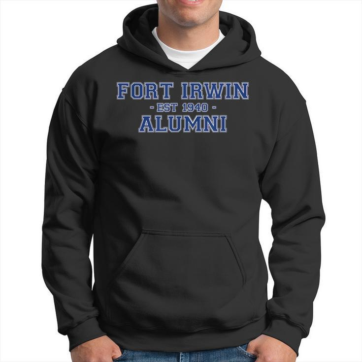 Fort Irwin Alumni College Themed Military Veteran Gift  Men Hoodie Graphic Print Hooded Sweatshirt